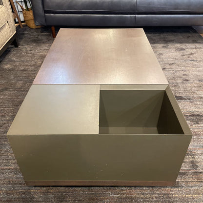 Industrial Plinth Coffee Table w Open Storage C COFFEE TABLES
