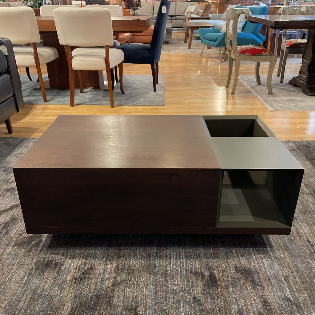 Industrial Plinth Coffee Table w Open Storage C COFFEE TABLES