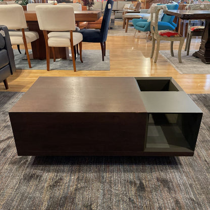 Industrial Plinth Coffee Table w Open Storage C COFFEE TABLES