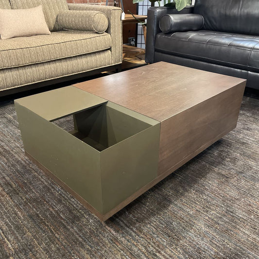 Industrial Plinth Coffee Table w Open Storage C COFFEE TABLES
