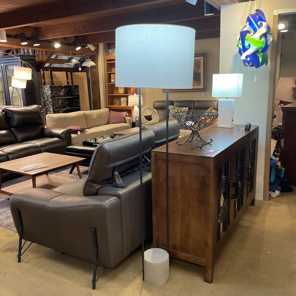Concrete Base 2 Leg Floor Lamp
