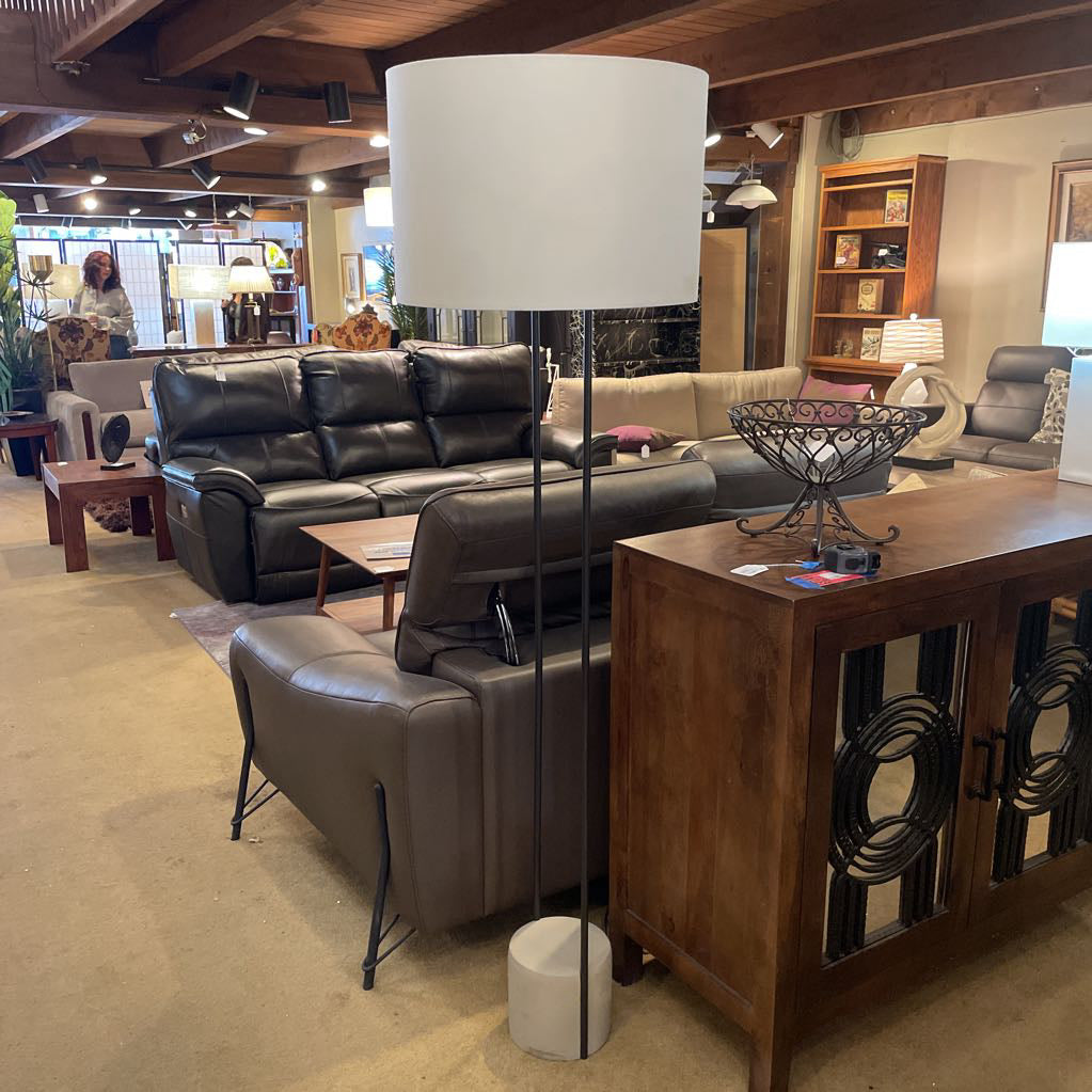 Concrete Base 2 Leg Floor Lamp