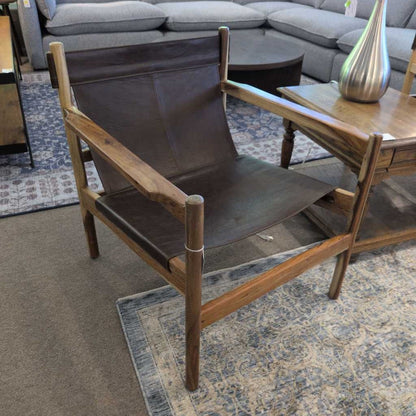 Columbia Leather Sling Chair