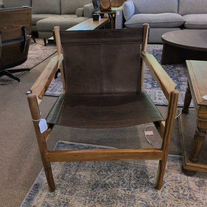 Columbia Leather Sling Chair