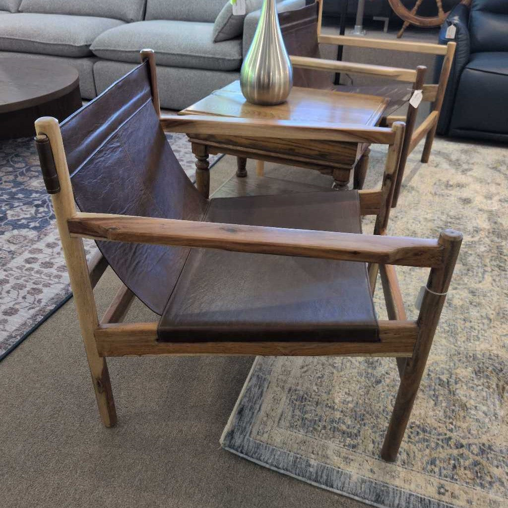 Columbia Leather Sling Chair