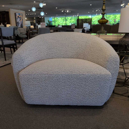 Palena Beige Swivel Arm Chair