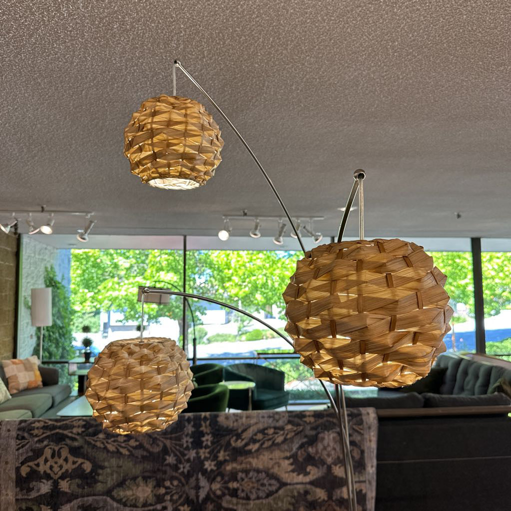 3 Light Arch Lamp Natural