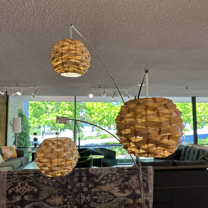 3 Light Arch Lamp Natural