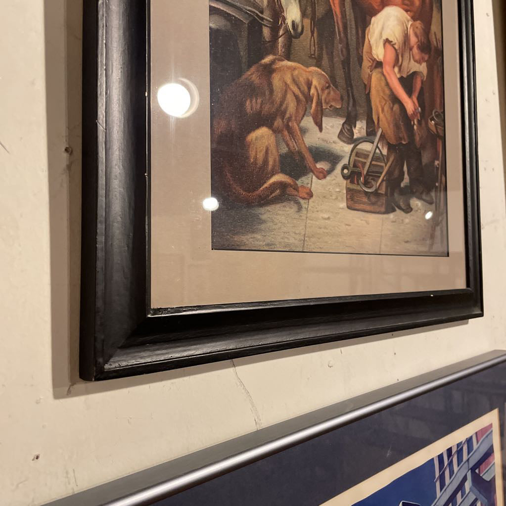 Sir Edwin Landseer "Shoeing the Bay Mare" Print ART