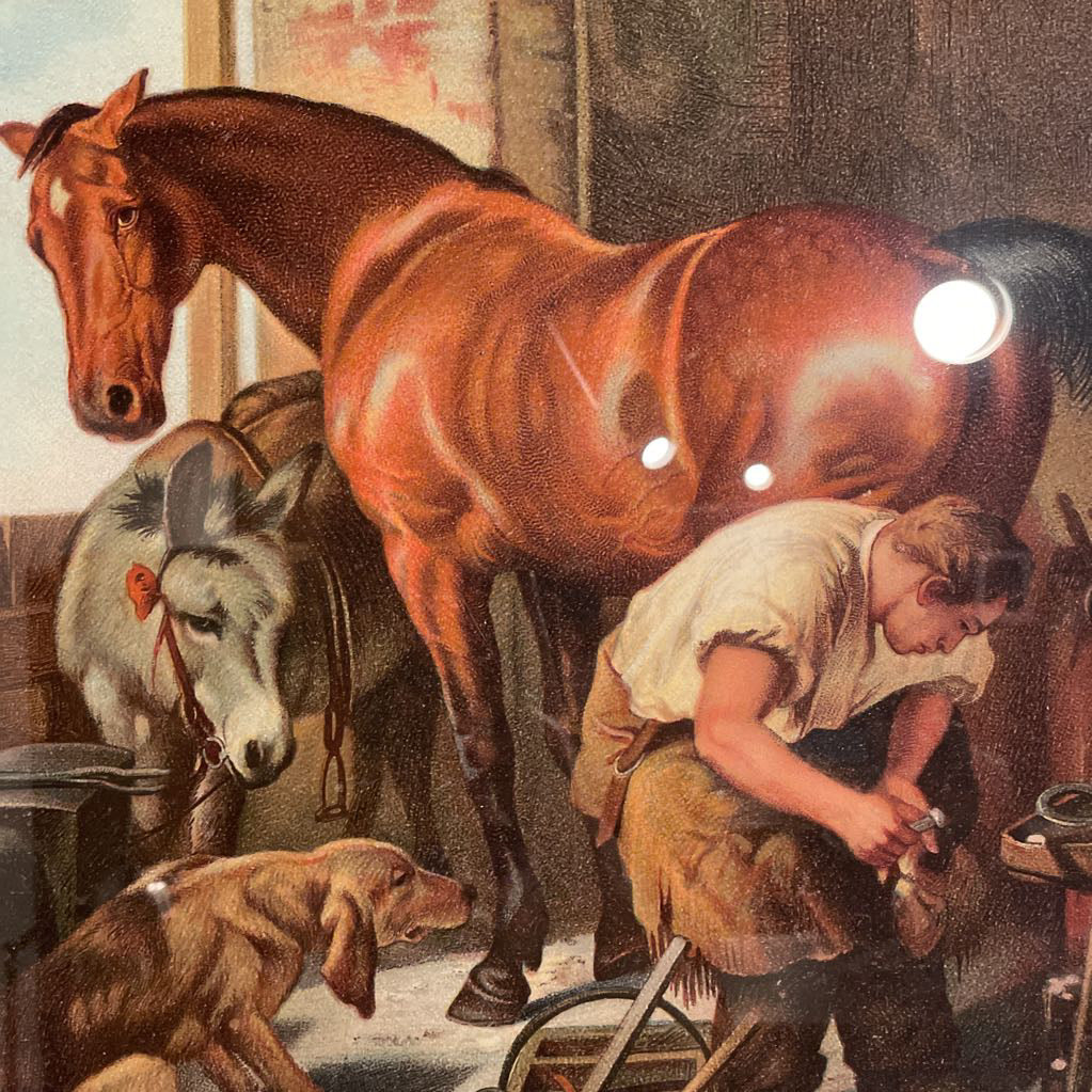 Sir Edwin Landseer "Shoeing the Bay Mare" Print ART