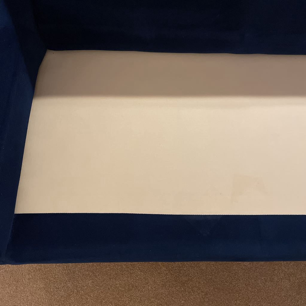 West Elm Everett Blue Velvet 2 Seat Loveseat U LOVESEATS