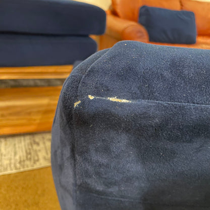 West Elm Everett Blue Velvet 2 Seat Loveseat U LOVESEATS