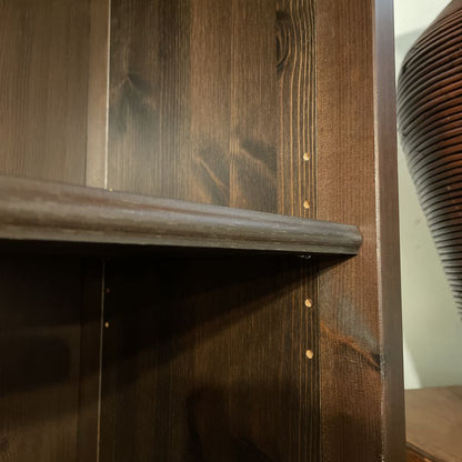 Dark Wood 5 Tier Bookshelf