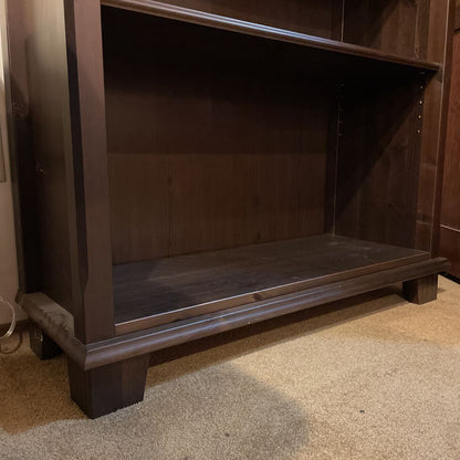 Dark Wood 5 Tier Bookshelf