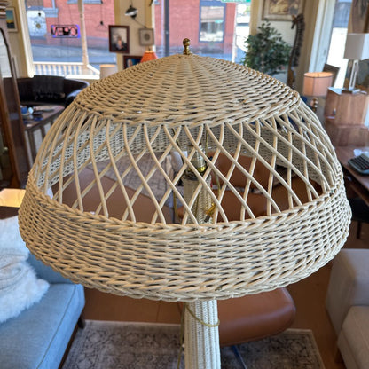 Vintage BOHO Wicker Floor Lamp LAMPS
