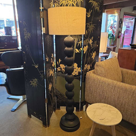 Black Stack Ball Floor Lamp LAMPS