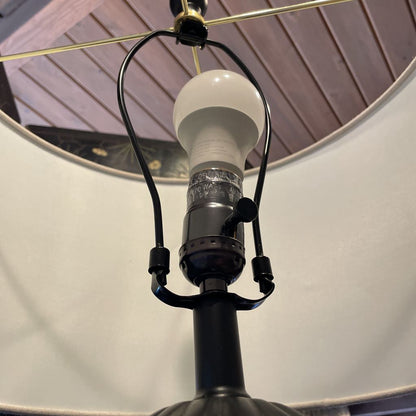 Black Stack Ball Floor Lamp