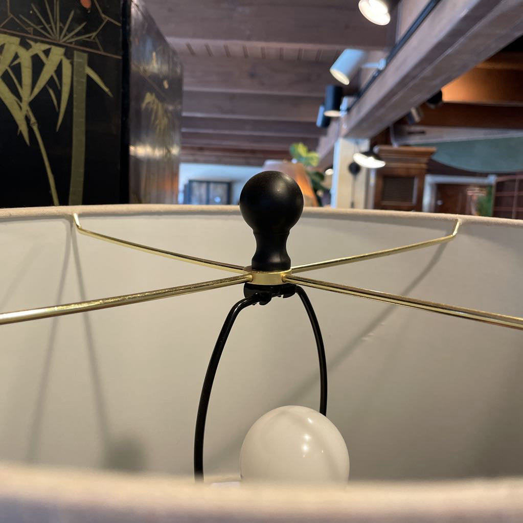 Black Stack Ball Floor Lamp