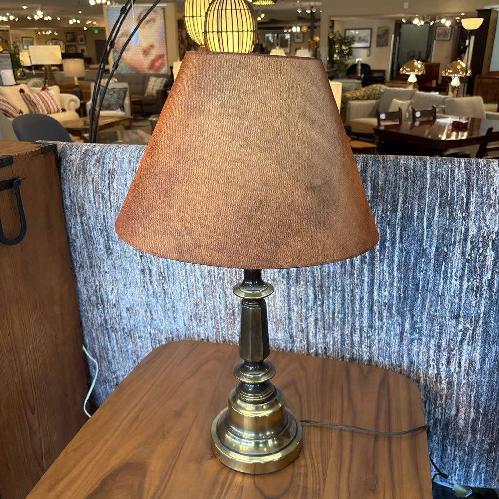 Antiqued Brass Lamp