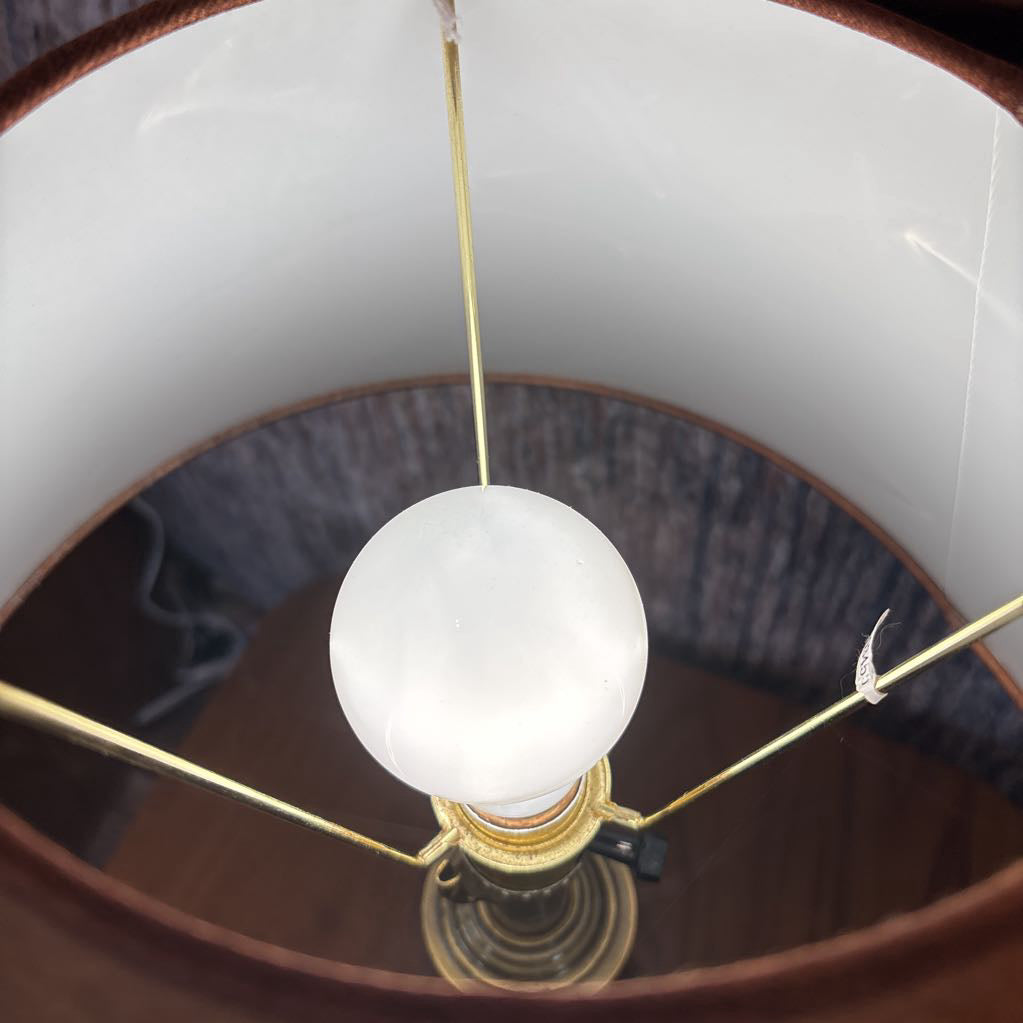 Antiqued Brass Lamp