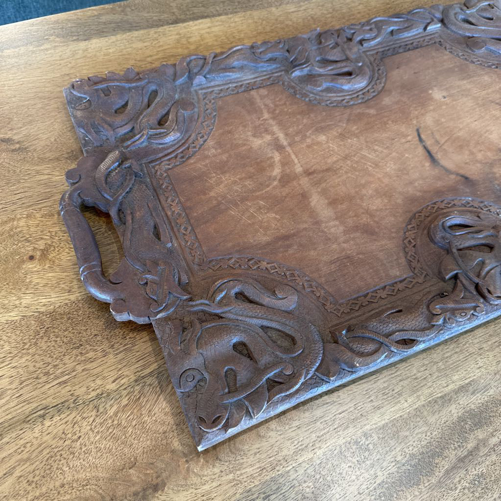 Carved Dragon Tray