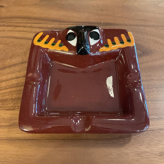Vintage Brown Pottery PNW Ashtray/Port Townsend