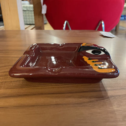 Vintage Brown Pottery PNW Ashtray/Port Townsend