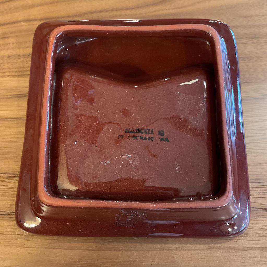 Vintage Brown Pottery PNW Ashtray/Port Townsend