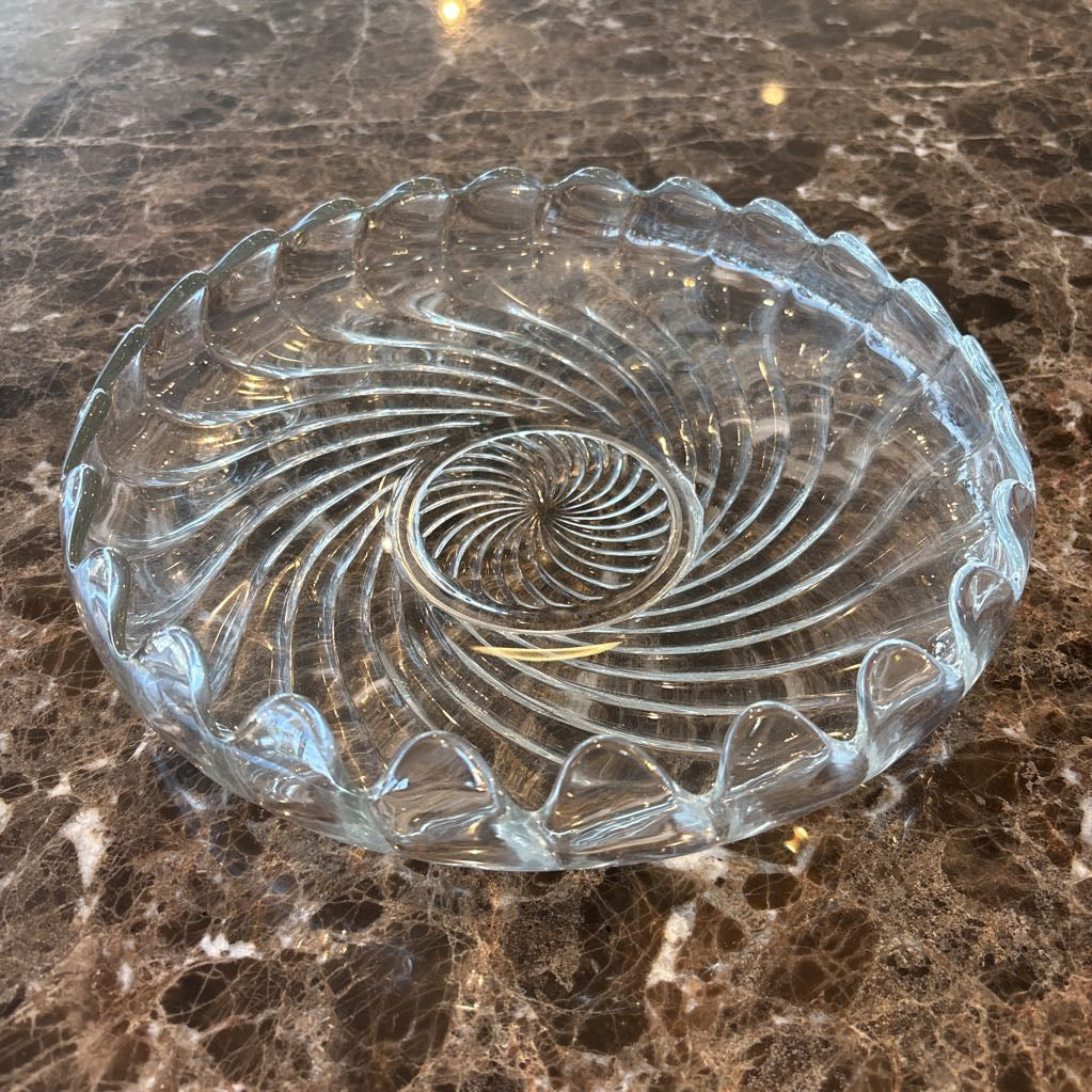 Glass Swirl Platter SMALLS