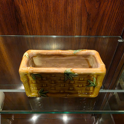Rectangular Planter Brick with Bamboo Motif