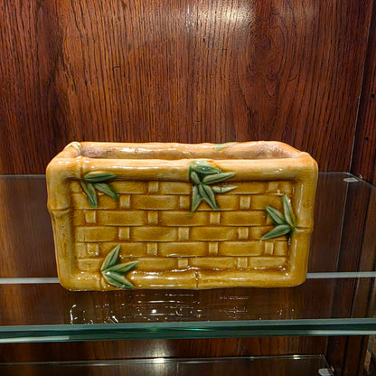 Rectangular Planter Brick with Bamboo Motif
