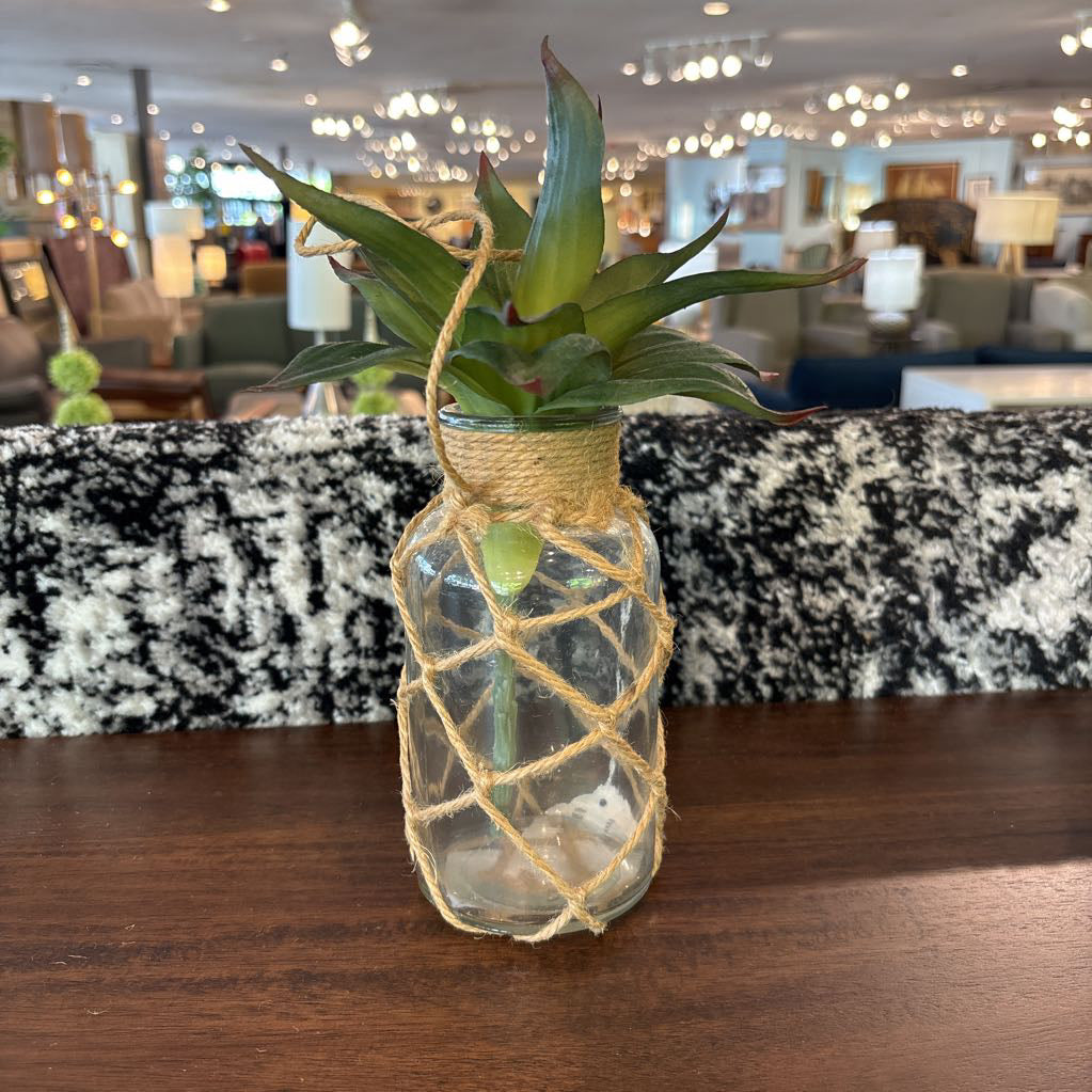 Faux Succulent in Glass Jar SMALLS