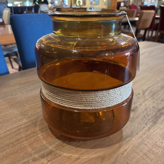 Gold Glass Container w/ Jute SMALLS
