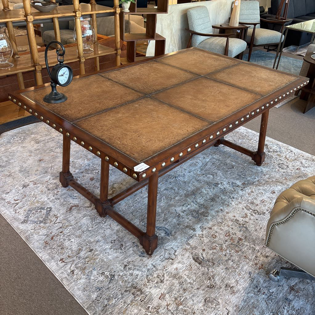 Henredon Large Leather Top Desk C DESKS