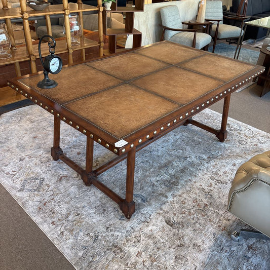 Henredon Large Leather Top Desk C DESKS