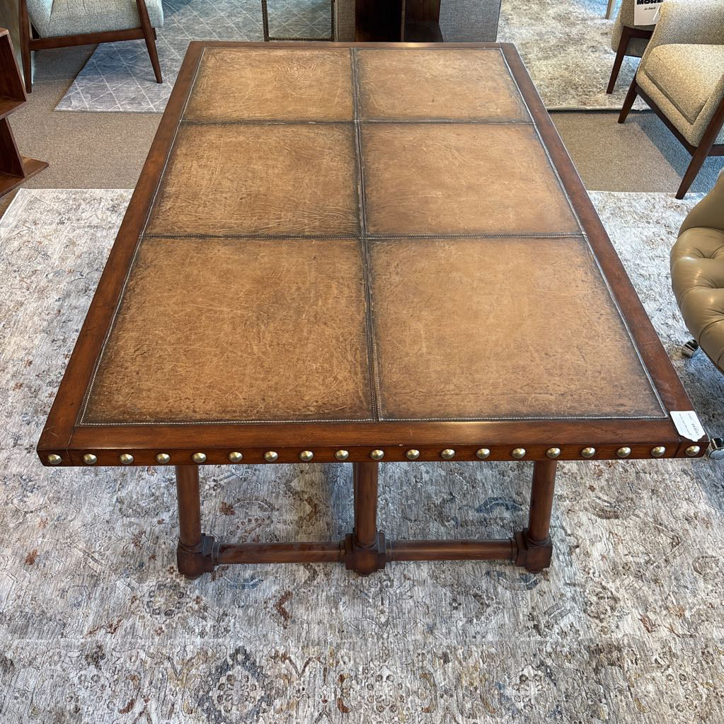 Henredon Large Leather Top Desk C DESKS