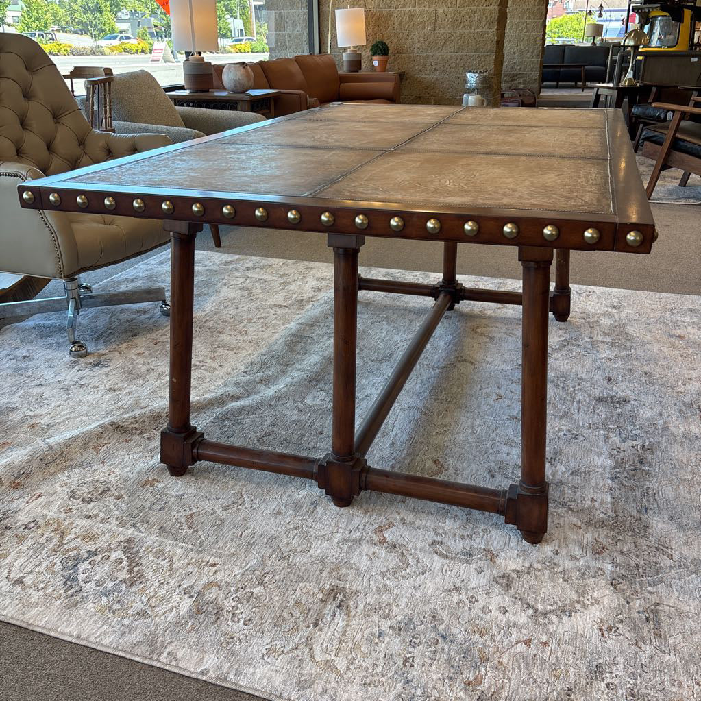 Henredon Large Leather Top Desk C DESKS