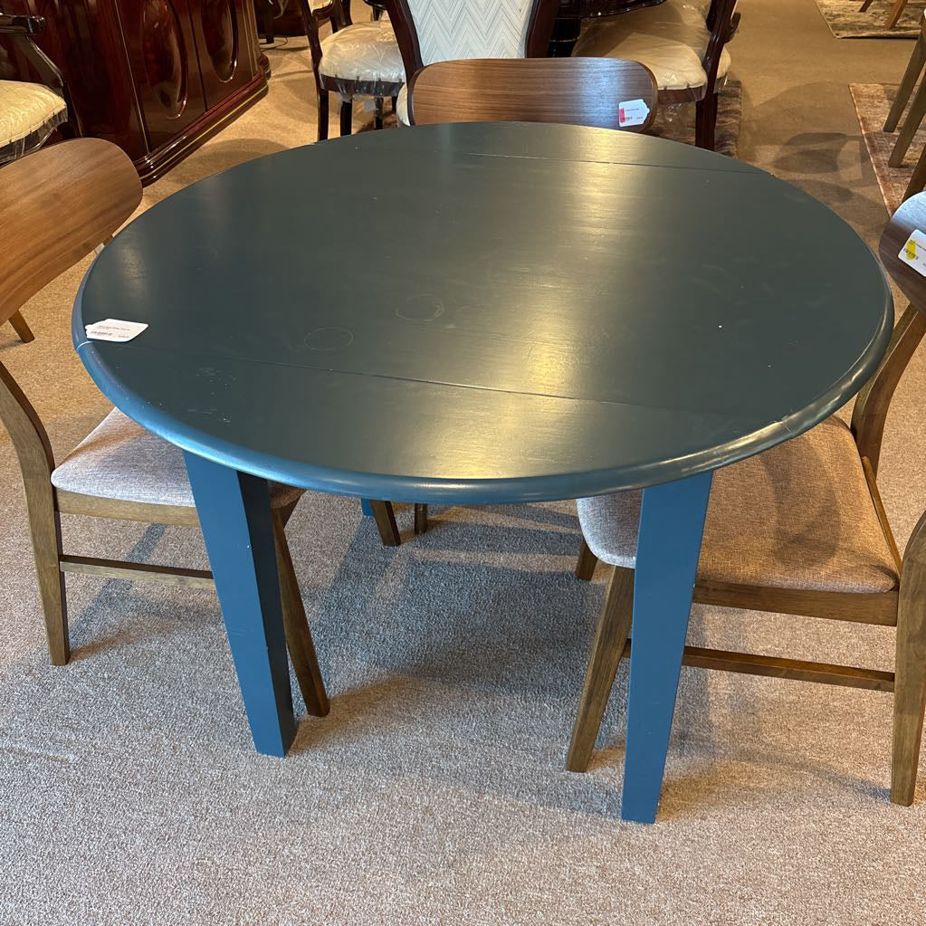 Small Green Dining Table w/ Leaves C DINING TABLES