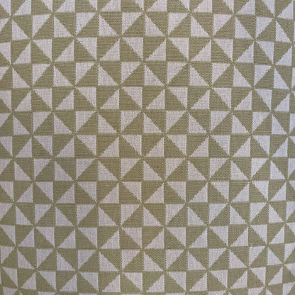 Yellow & Cream Triangle Pattern Wingback Accent Chair U ACCENT CHAIRS