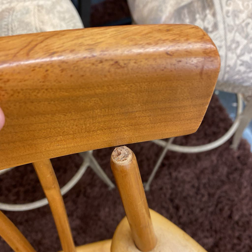Birds Eye Maple Custom Swivel Counter Stool (AS IS)