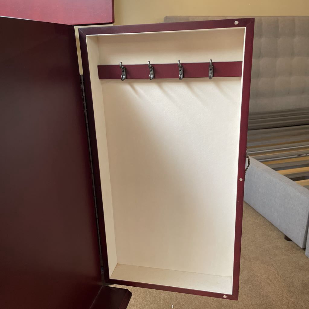 Cherry 5 Drawer Narrow Jewelry Cabinet