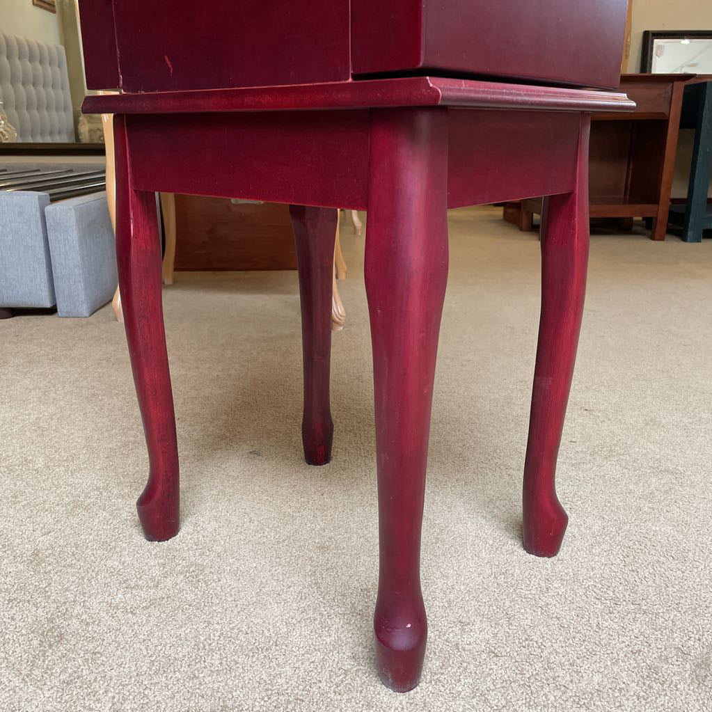 Cherry 5 Drawer Narrow Jewelry Cabinet