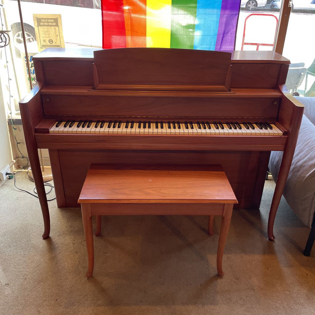 Hardman Peck & Co. Small Upright Piano & Bench