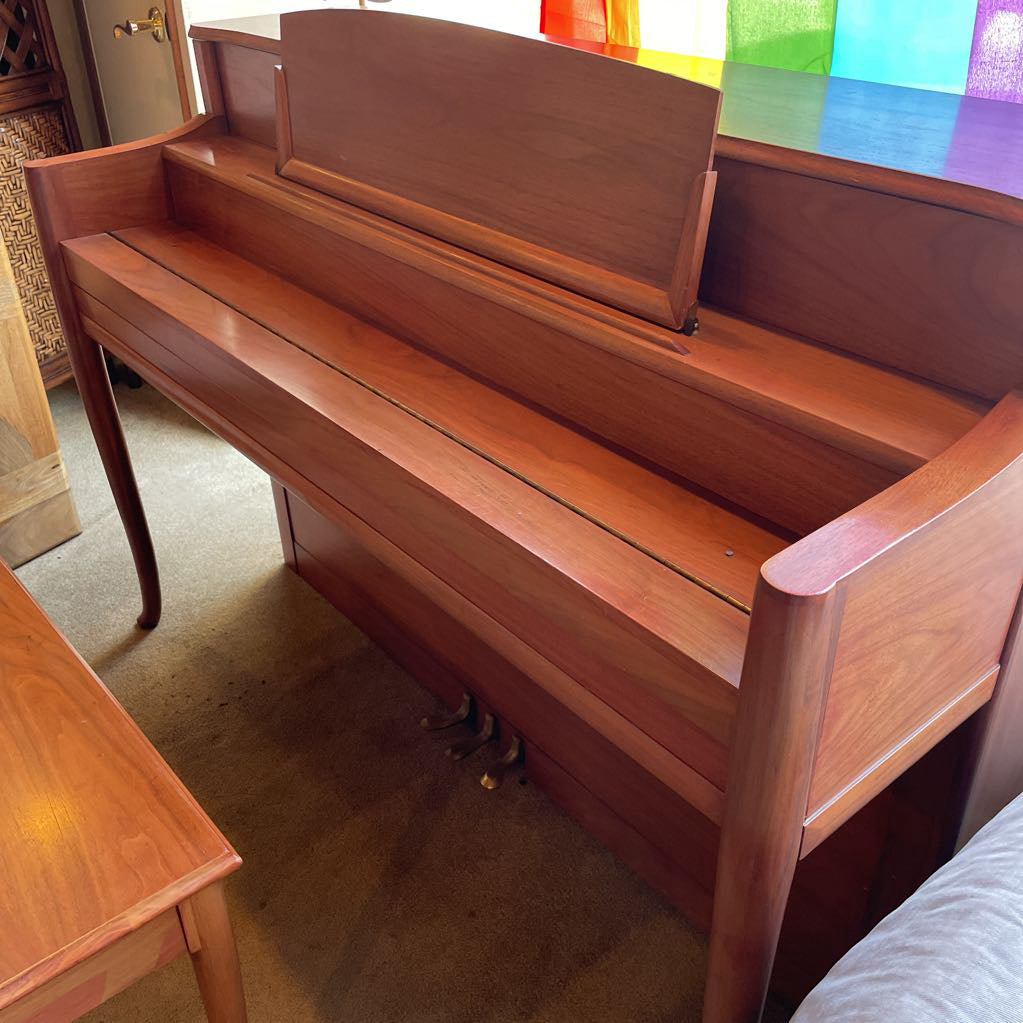 Hardman Peck & Co. Small Upright Piano & Bench