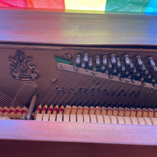 Hardman Peck & Co. Small Upright Piano & Bench UNIQUE FINDS