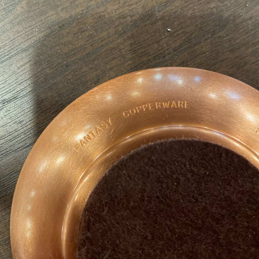 Nova Scotia Crest Copper Ashtray SET in Box