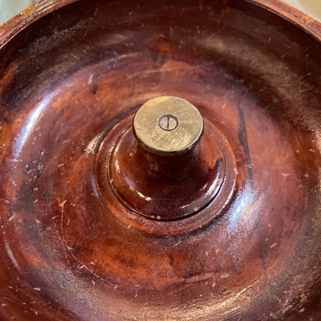 Wooden Nut Bowl with Mallet