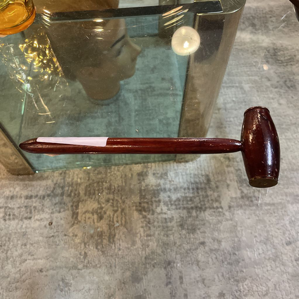 Wooden Nut Bowl with Mallet