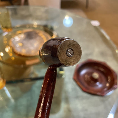 Wooden Nut Bowl with Mallet