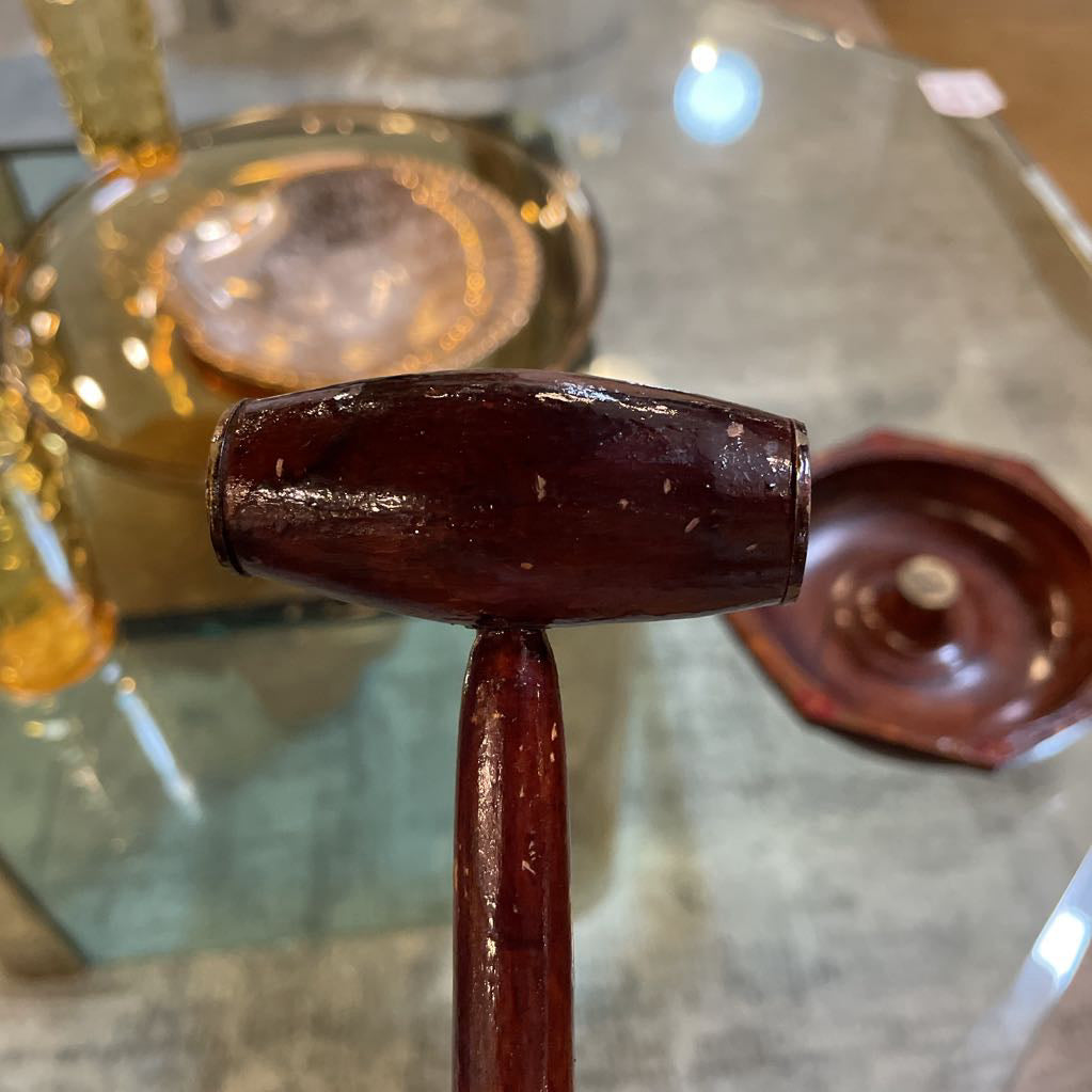 Wooden Nut Bowl with Mallet